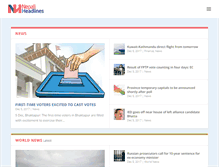 Tablet Screenshot of nepaliheadlines.com